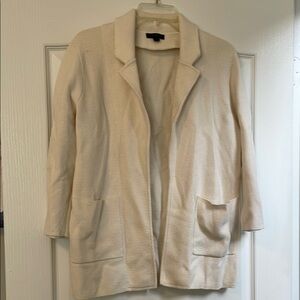 J. Crew Ivory Textured Blazer